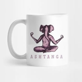 Pink Ashtanga Elephant Mug